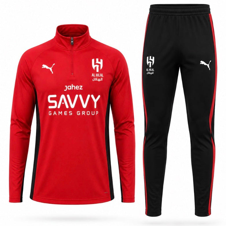 Al Hilal 2025/26 Training Tracksuit - Red